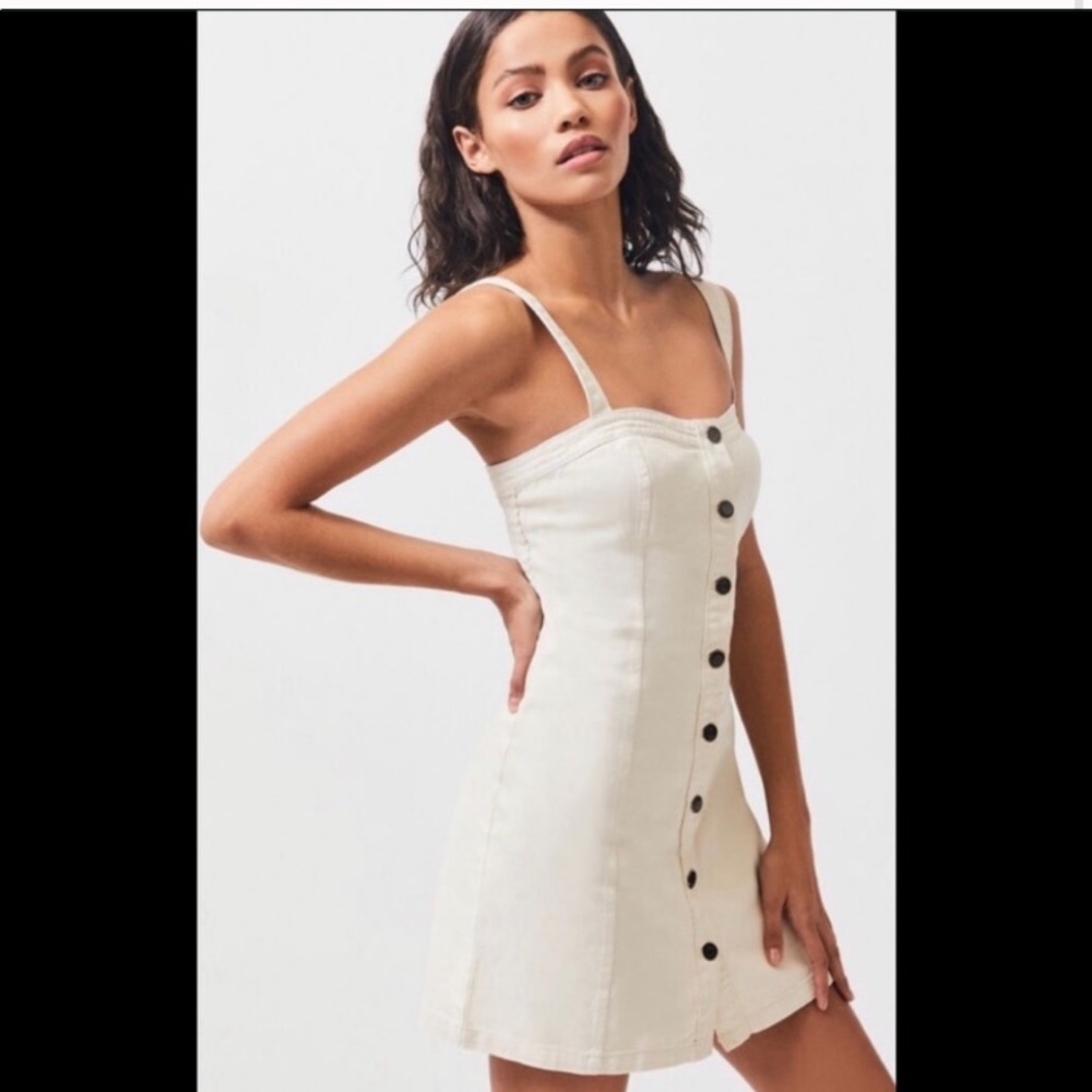 Never worn white jean dress